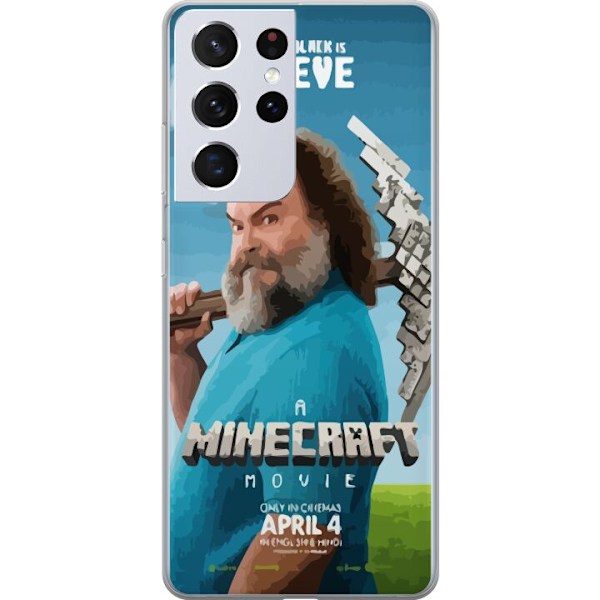 Samsung Galaxy S21 Ultra 5G Läpinäkyvä kuori Minecraft-elokuva
