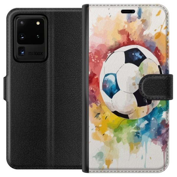 Samsung Galaxy S20 Ultra Tegnebogsetui Fodbold
