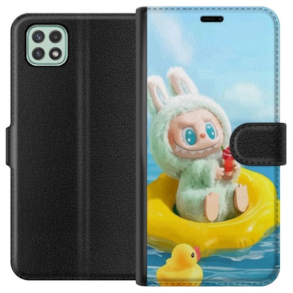 Samsung Galaxy A22 5G Plånboksfodral Labubu Stripe Attack –