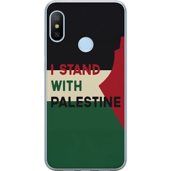 Xiaomi Mi A2 Lite Genomskinligt Skal Stand with Palestine –