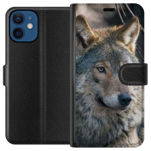 Yhteensopiva Lompakkokotelo Apple iPhone 12 mini Susi