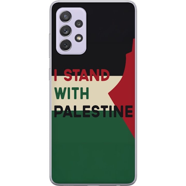 Samsung Galaxy A52s 5G Genomskinligt Skal Stand with Palestine – solidaritetsdesign med starkt budskap