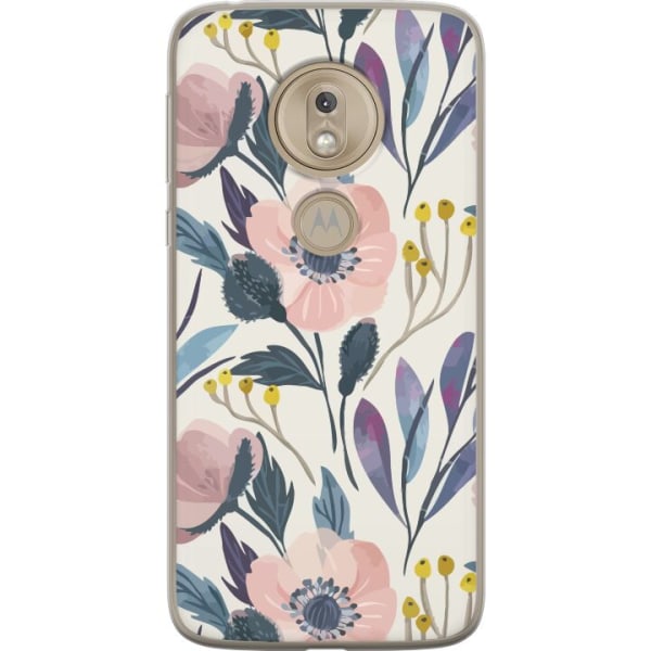 Motorola Moto G7 Play Gennemsigtig cover Blomsterlykke