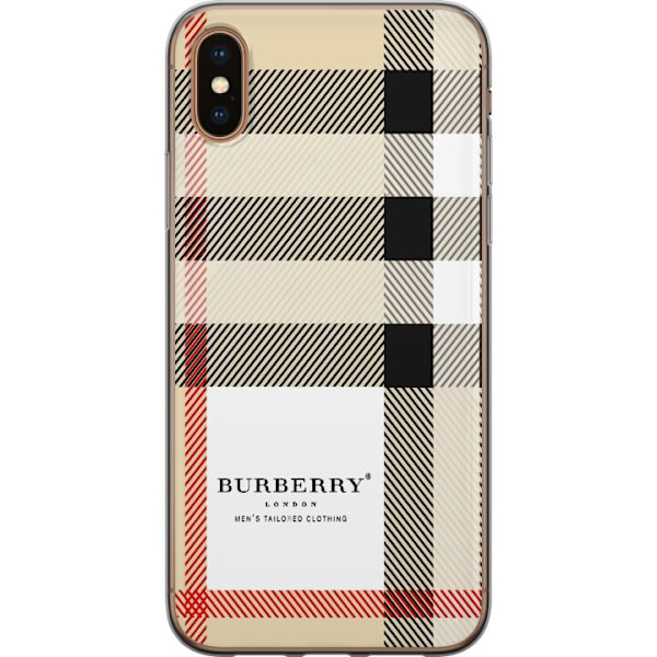 Apple iPhone XS Gennemsigtig cover Burberry