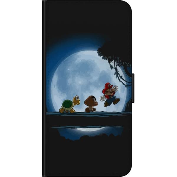 Kompatibel Tegnebogsetui til Samsung Galaxy A20s Super Mario
