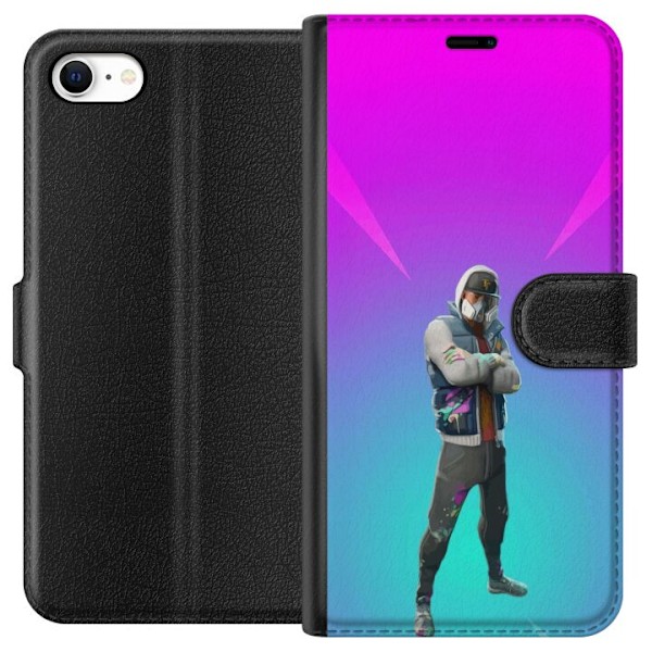 Apple iPhone 6 Tegnebogsetui sort ridder fortnite