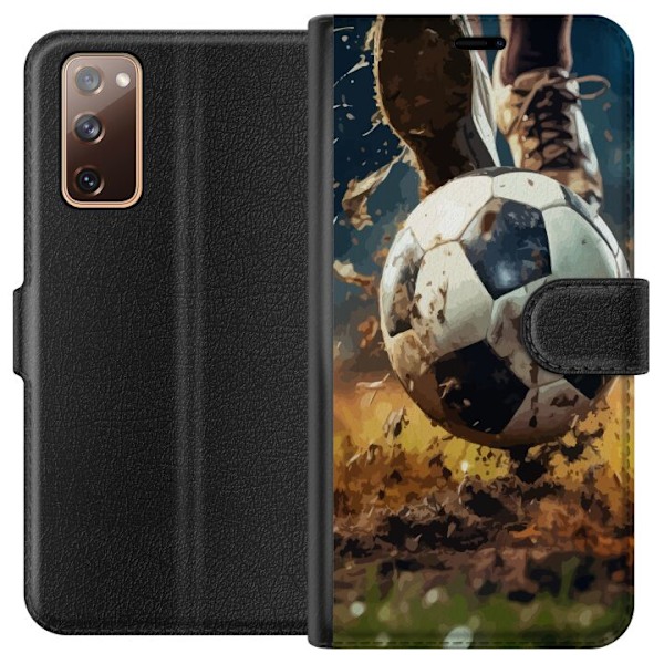 Samsung Galaxy S20 FE Lompakkokotelo Jalkapallo