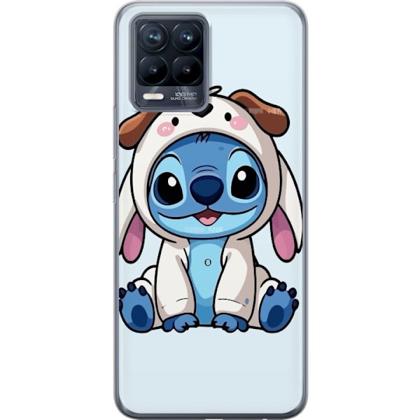 Realme 8 Läpinäkyvä kuori Stitch Koirapuku Lilo & Stitch Disney Hauska Design Sininen Avaruusolento Sarjakuva Hahmo Suosittu Lapsille Suosittu Disn