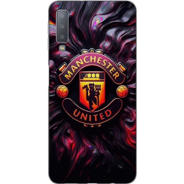 Samsung Galaxy A7 (2018) Läpinäkyvä kuori Manchester United