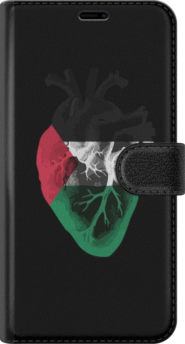 Kompatibelt Lommeboketui til Samsung Galaxy S20 FE Palestina Hjerte
