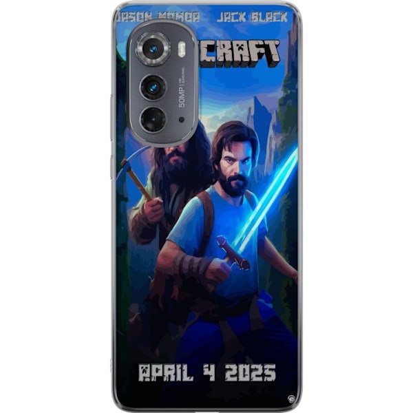 Motorola Edge (2022) Gennemsigtig cover En Minecraft-film