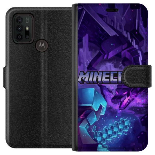 Motorola Moto G30 Lompakkokotelo Minecraft