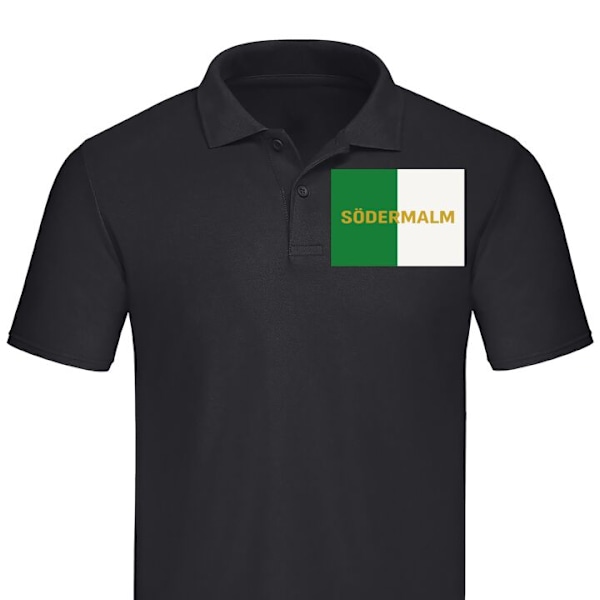 Poloshirt til Voksen | Elegant Poloshirt Södermalm - fodbold Sort Lille