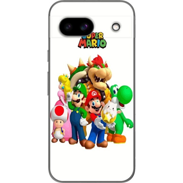 Google Pixel 8a Läpinäkyvä kuori Super Mario