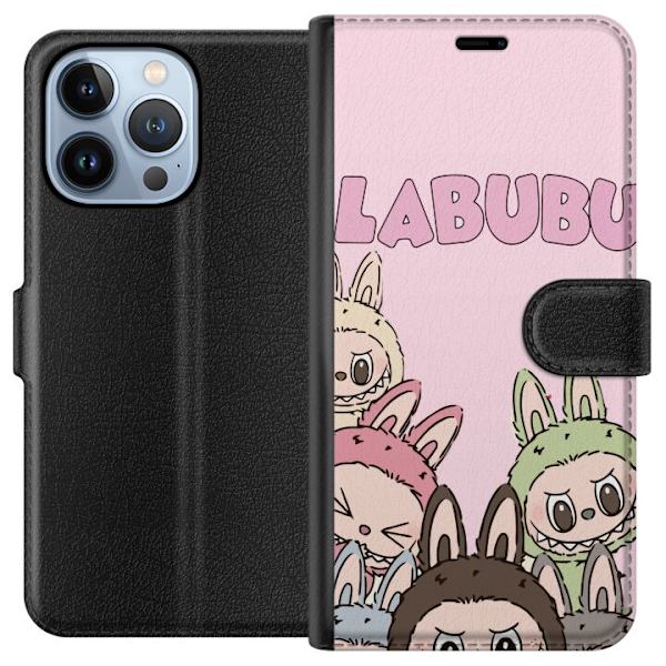 Apple iPhone 13 Pro Lompakkokotelo Labubu Pop Mart Hahmot Keräilykohteet Suosittu Hahmosarja Suunnittelu Pop Mart Leikkikalutaide Aihe
