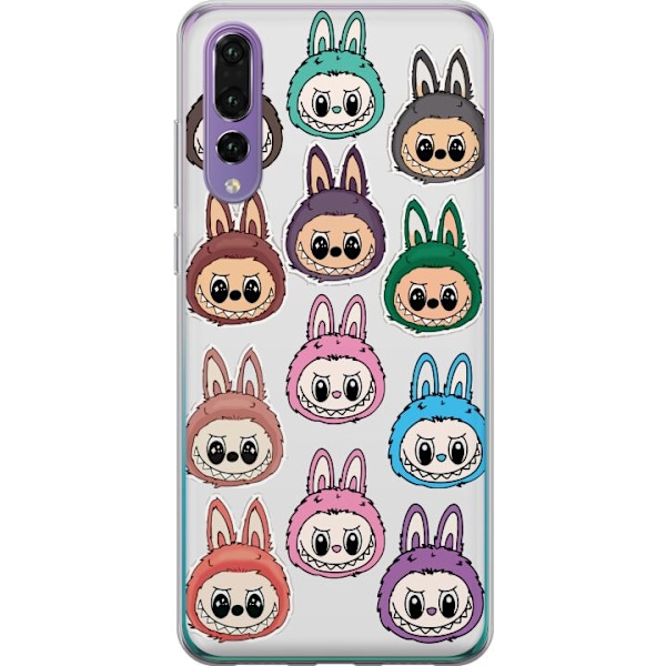 Huawei P20 Pro Läpinäkyvä kuori Labubu Macaron Monster - S