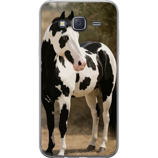 Samsung Galaxy J5 Gennemsigtig cover Smuk Hest - elegant illus