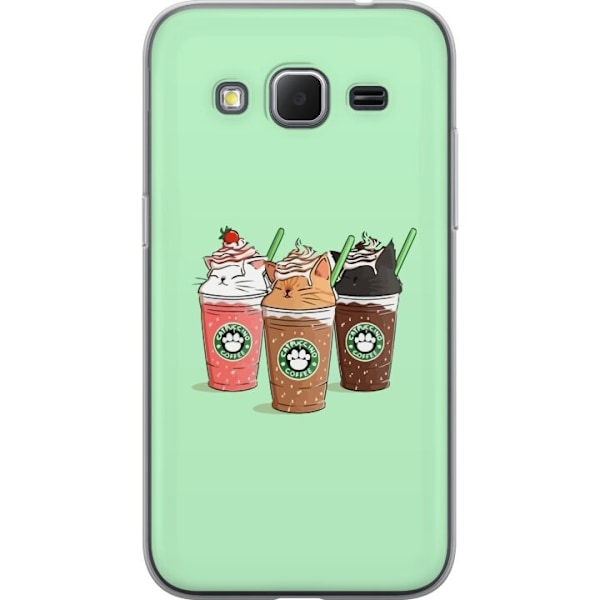 Samsung Galaxy Core Prime Genomskinligt Skal Catpuccino