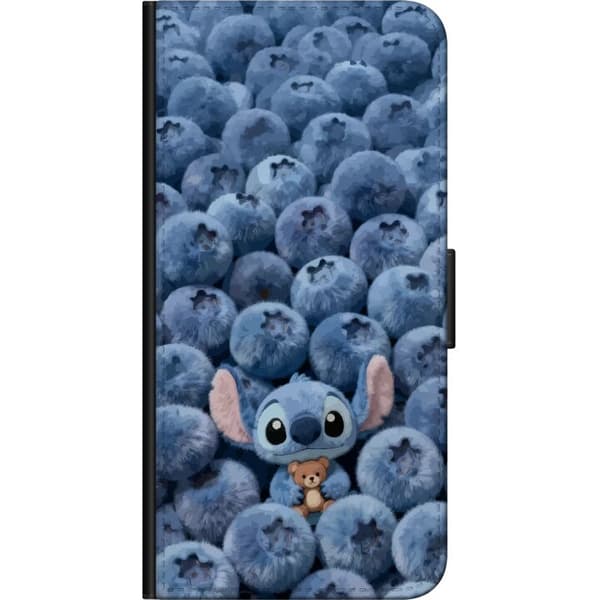 Kompatibelt Plånboksfodral till Huawei Y6 (2018) Blå figur bland blåbär blå