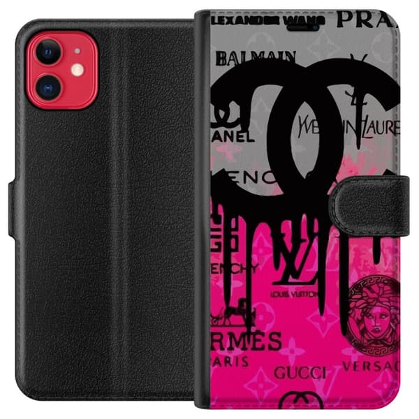 Kompatibel Tegnebogsetui til Apple iPhone 11 CC Pink