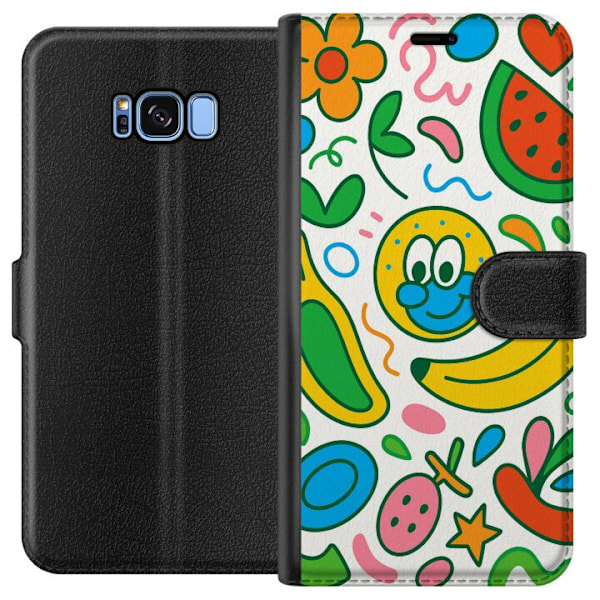 Samsung Galaxy S8 Tegnebogsetui Sommerfugle Slør