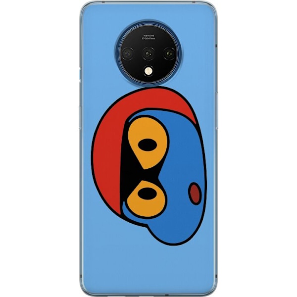OnePlus 7T Läpinäkyvä kuori Bold Bot Head