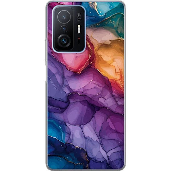 Xiaomi 11T Gennemsigtig cover Farverige stenar