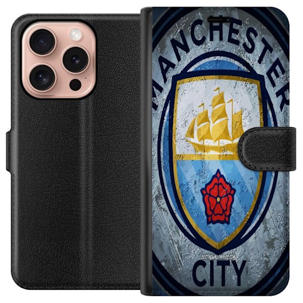 Apple iPhone 16 Pro Tegnebogsetui Manchester City FC