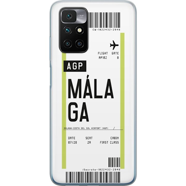 Xiaomi Redmi 10 Läpinäkyvä kuori Malaga