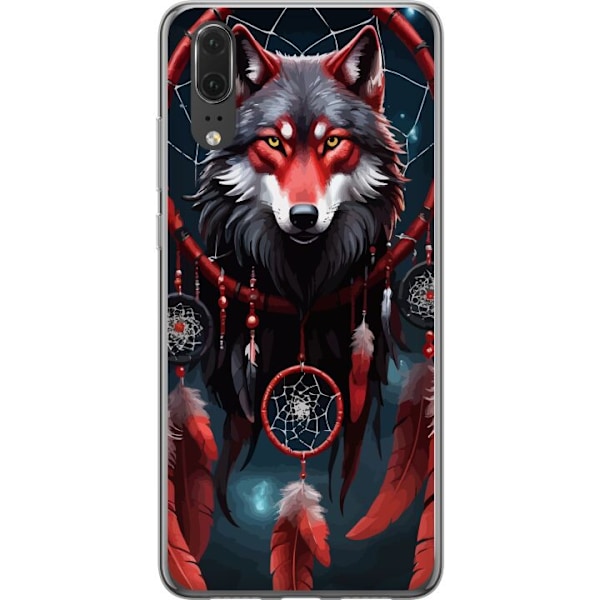 Huawei P20 Gennemsigtig cover Ulven