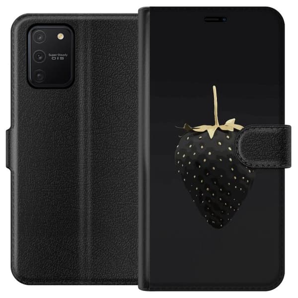 Kompatibel Tegnebogsetui til Samsung Galaxy S10 Lite Luksus Jordbær