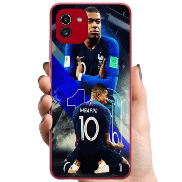 Samsung Galaxy A03 TPU Mobilcover Kylian Mbappé