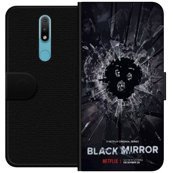 Nokia 2.4 Plånboksfodral Black Mirror Sci-Fi Netflix Serie Dy