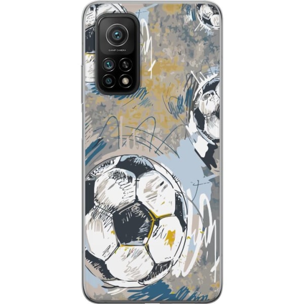 Xiaomi Mi 10T 5G Gennemsigtig cover Fodbold