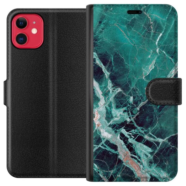 Kompatibel Tegnebogsetui til Apple iPhone 11 Marmor