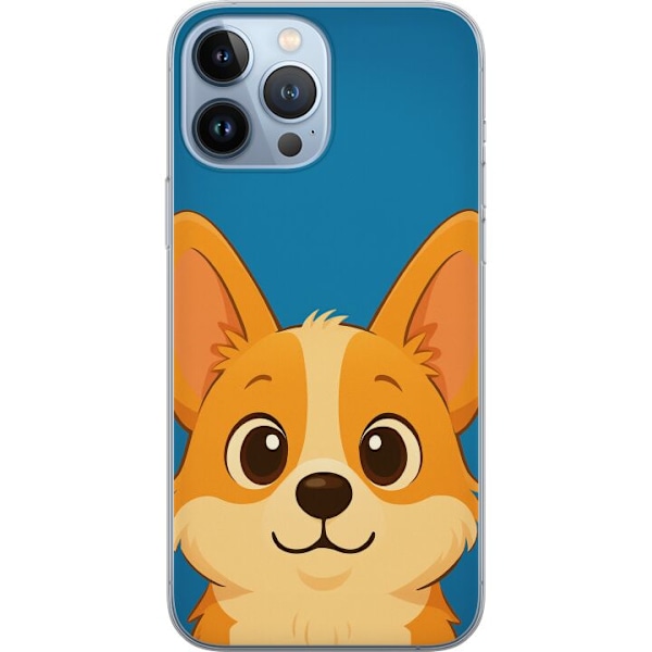 Apple iPhone 13 Pro Max Läpinäkyvä kuori Hello Corgi