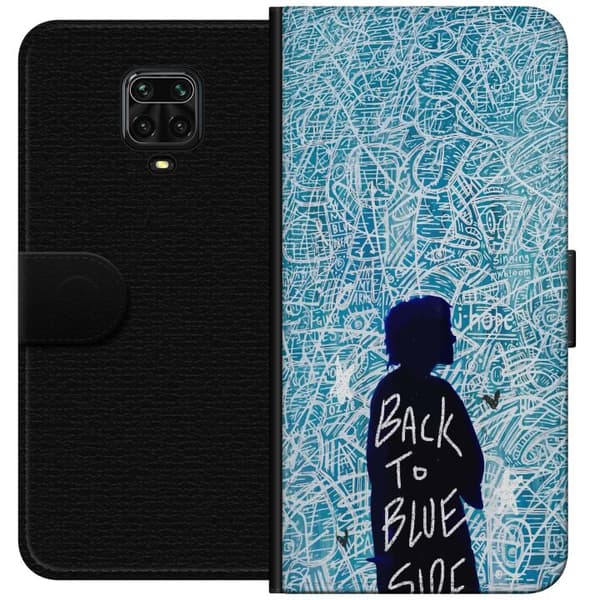Kompatibelt Plånboksfodral till Xiaomi Redmi Note 9S Back To Blue Side turkos