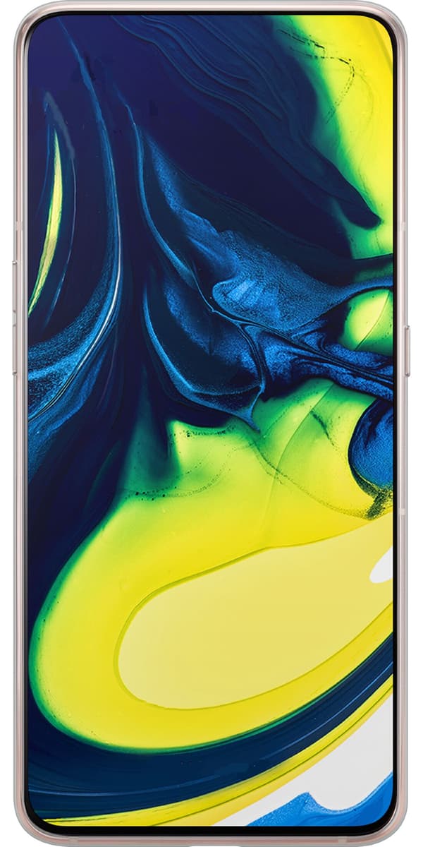Kompatibelt Mobildeksel til Samsung Galaxy A80 Grå boresvamp - Grått motiv med grå boresvamp. grå