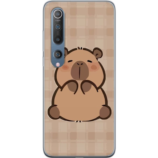 Xiaomi Mi 10 5G Gjennomsiktig deksel Mobilskal kawaii capybara flera figurer japansk stil