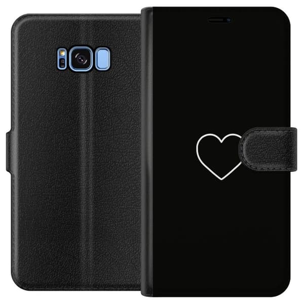 Kompatibelt Plånboksfodral till Samsung Galaxy S8 Hjärta