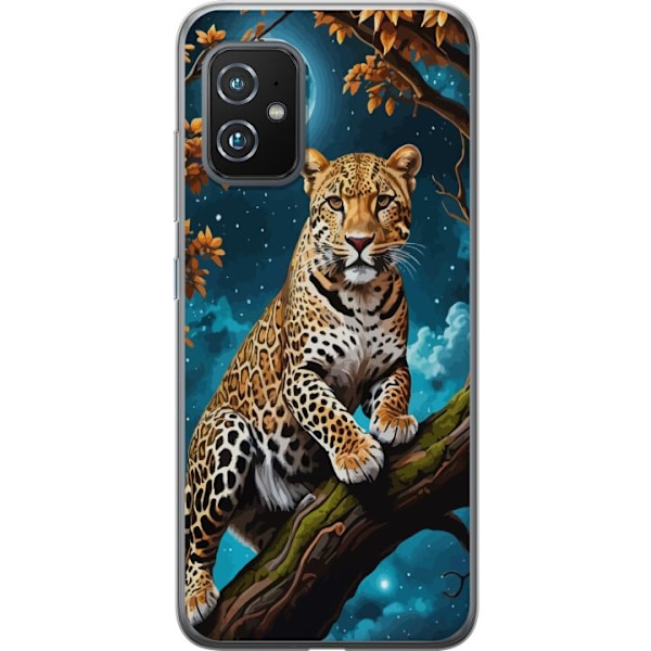 Asus Zenfone 8 Gjennomsiktig deksel Leopard