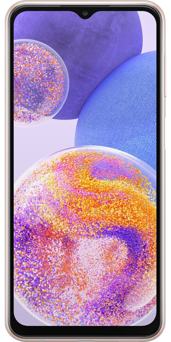 Kompatibelt Mobildeksel til Samsung Galaxy A23 ADHD-batteri - Lilla motiv med powered by ADHD - Batteri. lila