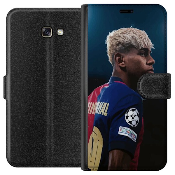 Samsung Galaxy A3 (2017) Tegnebogsetui Lamine Yamal - Barcelonas Wunderkind i fokus