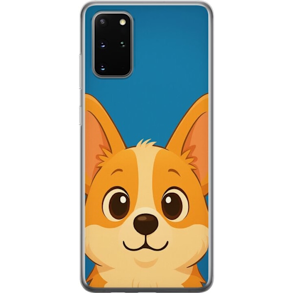 Samsung Galaxy S20+ Läpinäkyvä kuori Hello Corgi