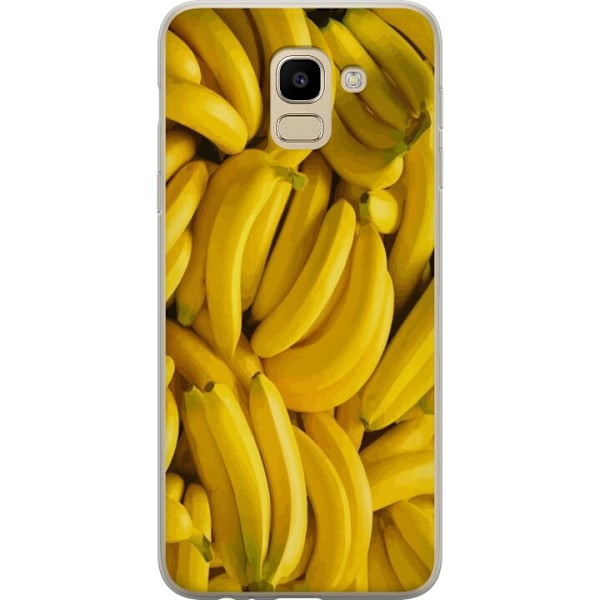 Samsung Galaxy J6 Genomskinligt Skal Banana Pattern – lekful