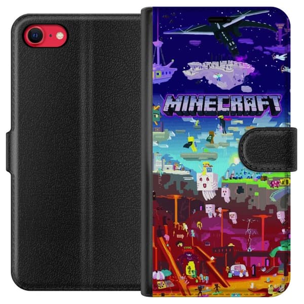 Kompatibelt Plånboksfodral till Apple iPhone SE (2020) Minecraft