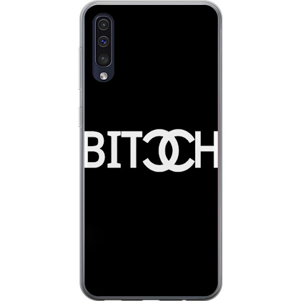 Samsung Galaxy A50 Läpinäkyvä kuori Bitch Chanel -inspiroima katumuoti Muoti Tekstimotiivi Trendi Ikoninen Tyyli Kaupunkisuunnittelu