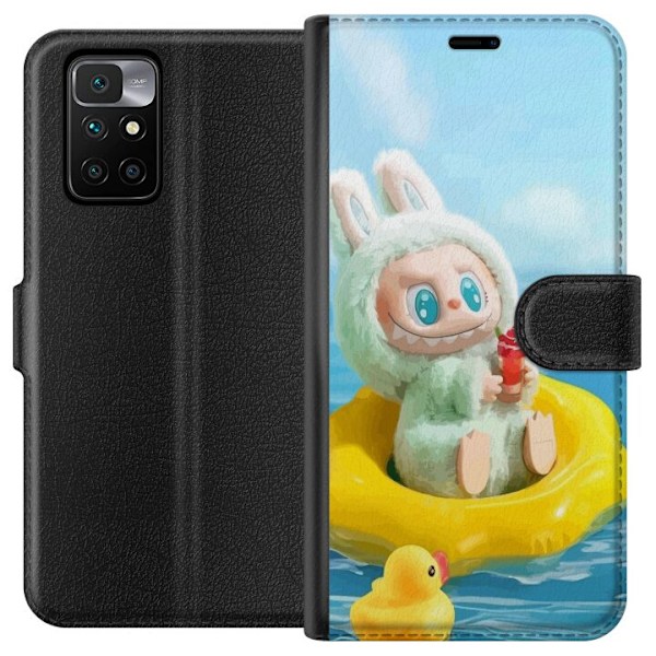 Xiaomi Redmi 10 Tegnebogsetui Labubu Stripe Attack - Striber m