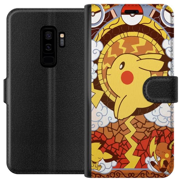 Kompatibel Tegnebogsetui til Samsung Galaxy S9+ Pikachu