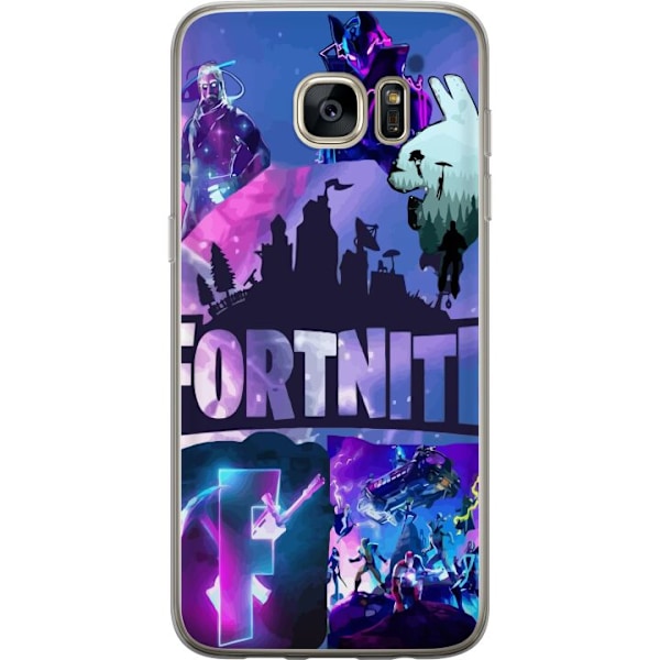 Samsung Galaxy S7 edge Läpinäkyvä kuori Fortnite